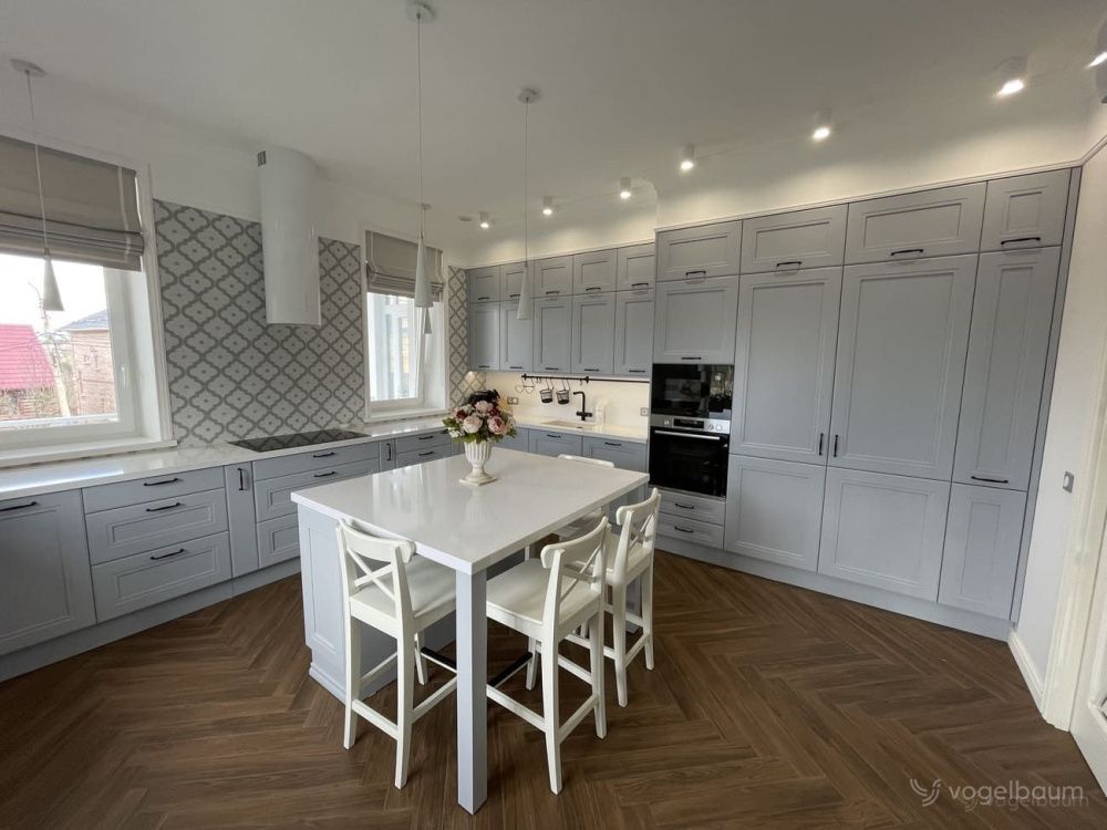 Кухня TOPAZ серая