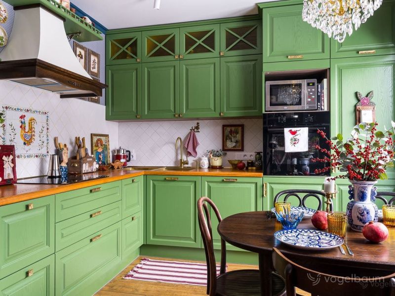 Кухня MILANA зеленая