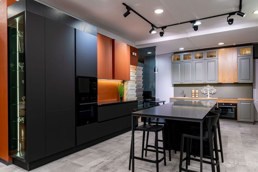 Кухня ALVA&ROSSO&LOKI черная