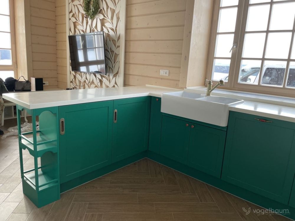 Кухня FROST зеленая 1