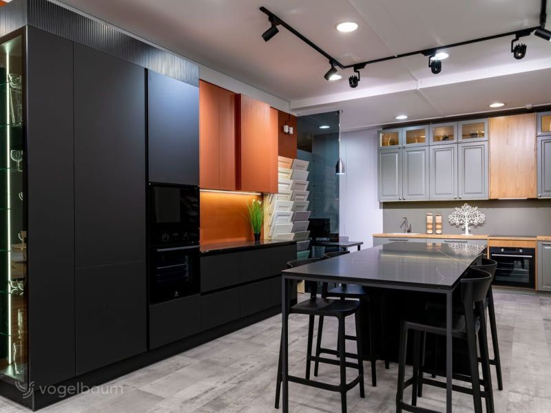 Кухня ALVA&ROSSO&LOKI черная